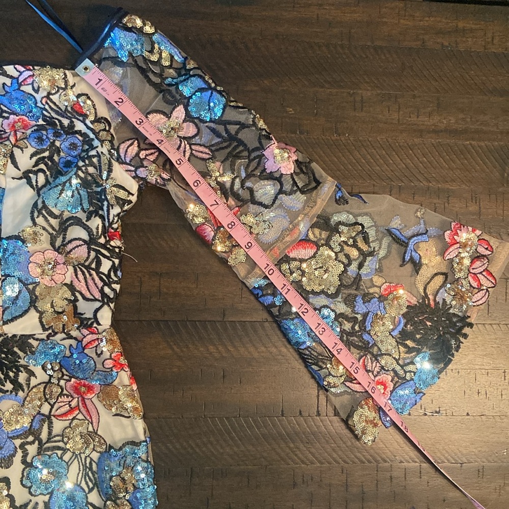 DONATING 04/02 NWT Alexia Admor Multicolor Embroidered Dress - Picture 11 of 15
